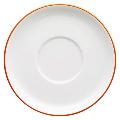 Royal Genware Porzellan-Untertasse Rot - 13,5 Cm Durchmesser Spülmaschinenfest